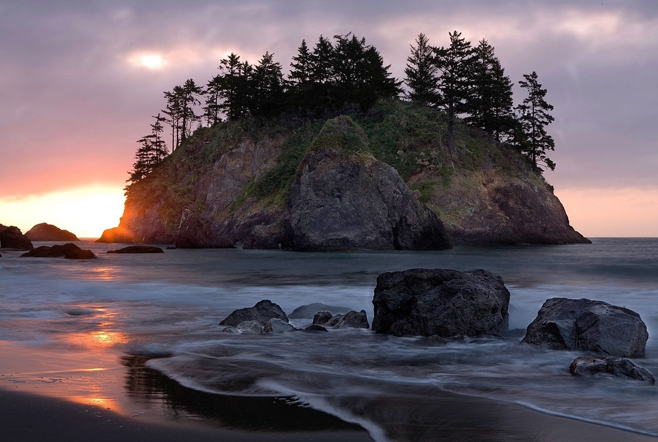 Bay beautiful photo big rocks