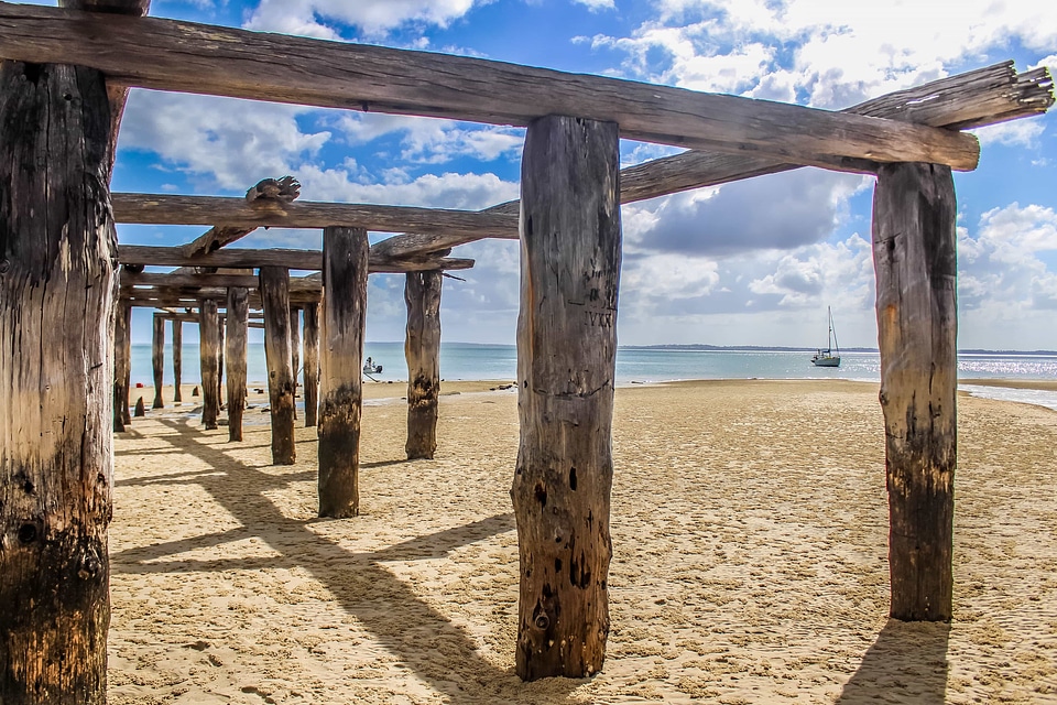 Beach beautiful photo blue sky
