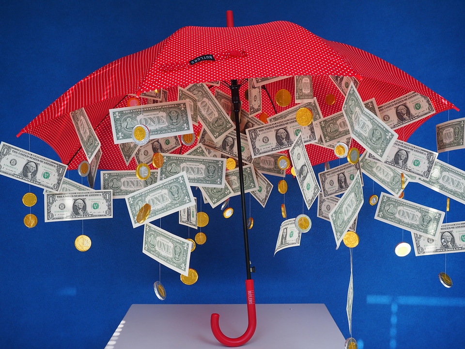 Umbrella gift ideas coins