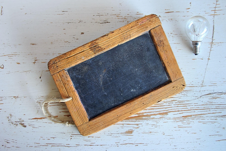 Antique board brown