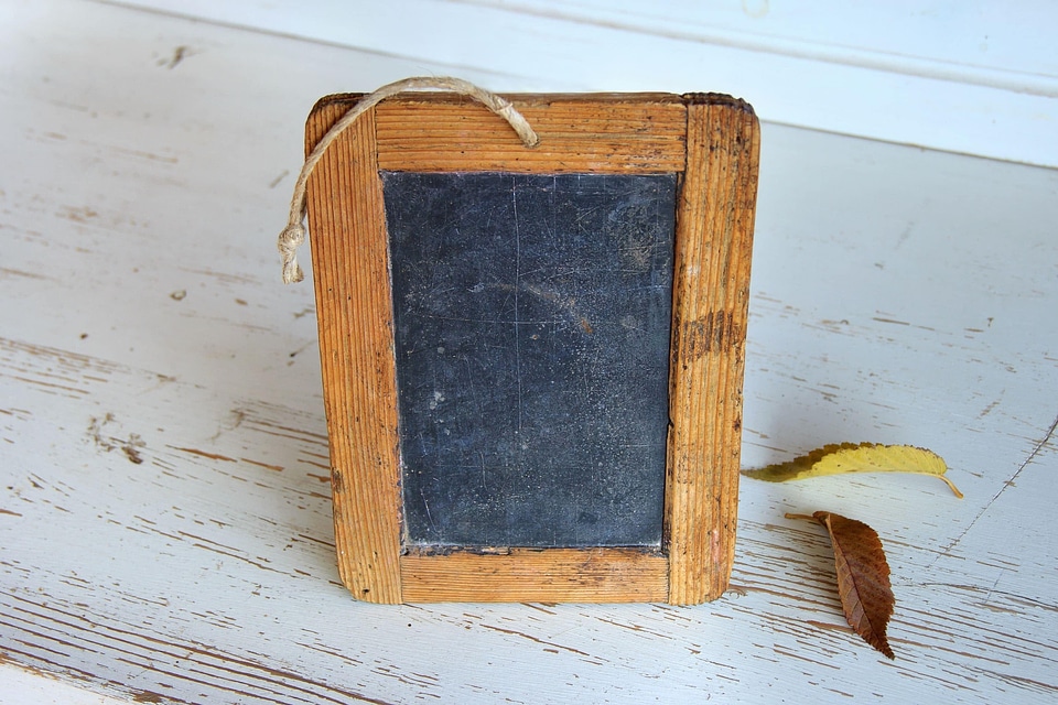 Antique board brown