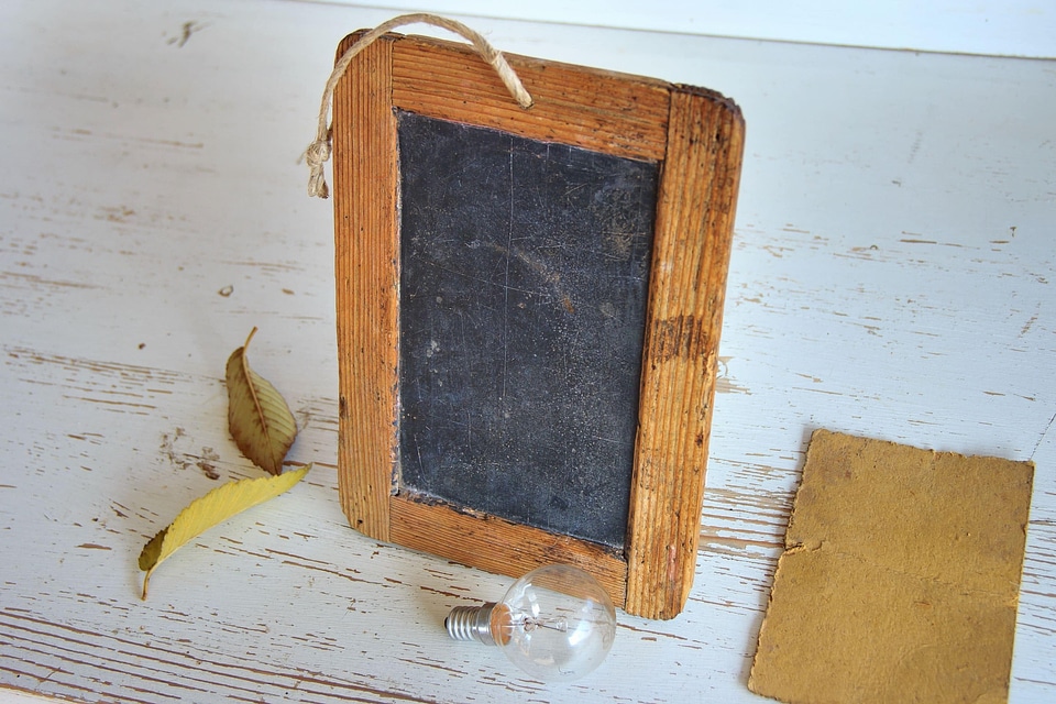 Antique board brown