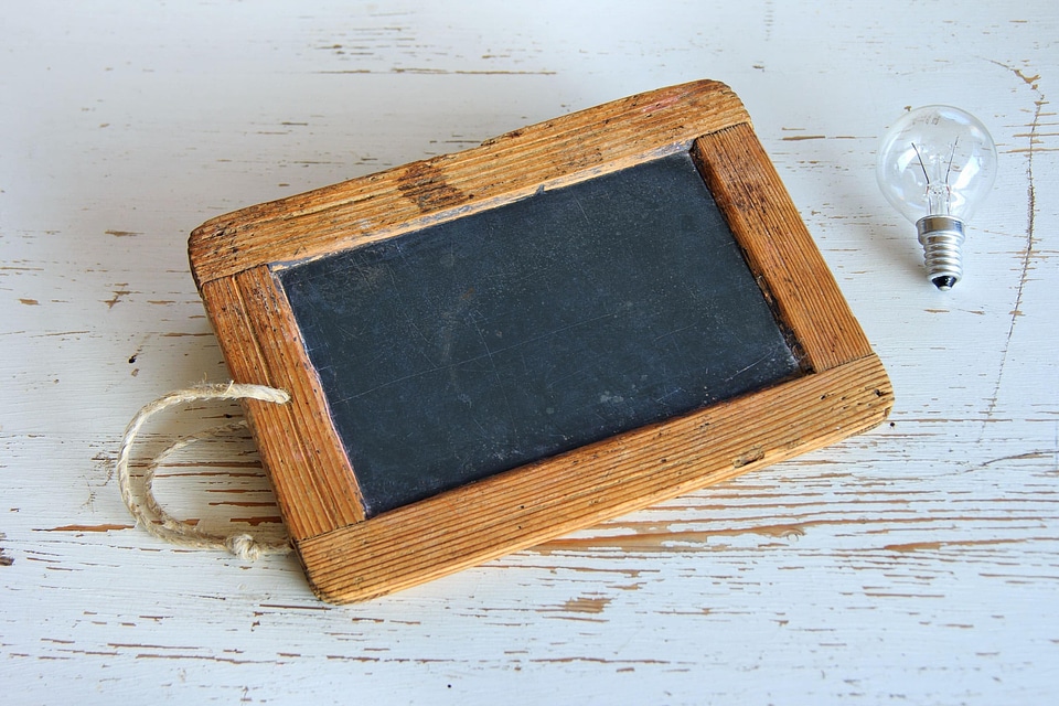 Antique board brown