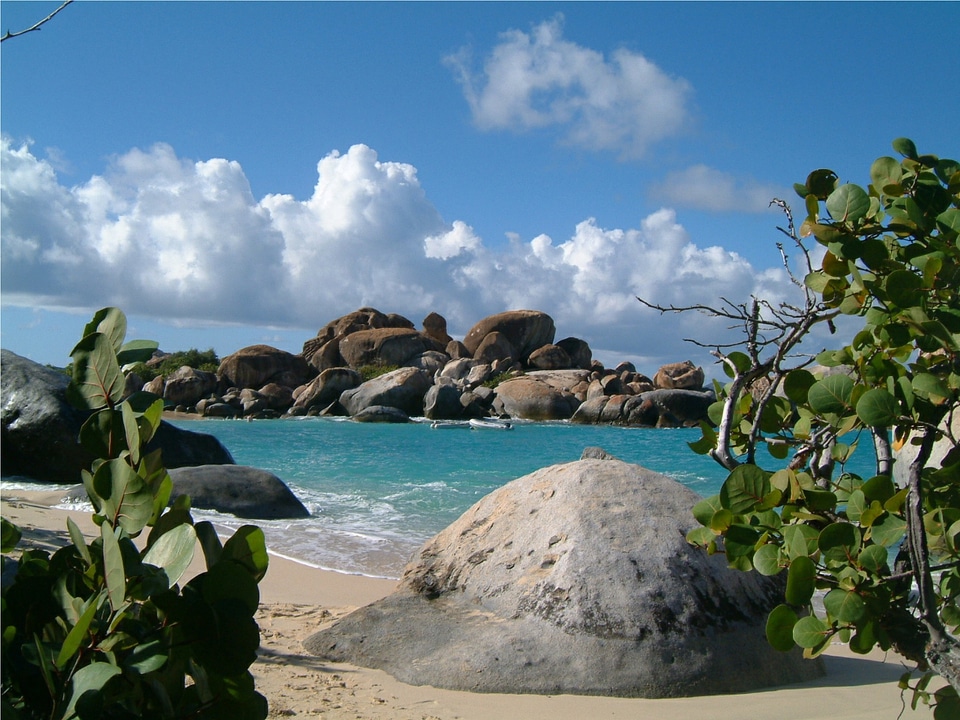 Caribbean tortola water