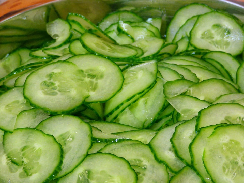 Calorie cucumber dark green