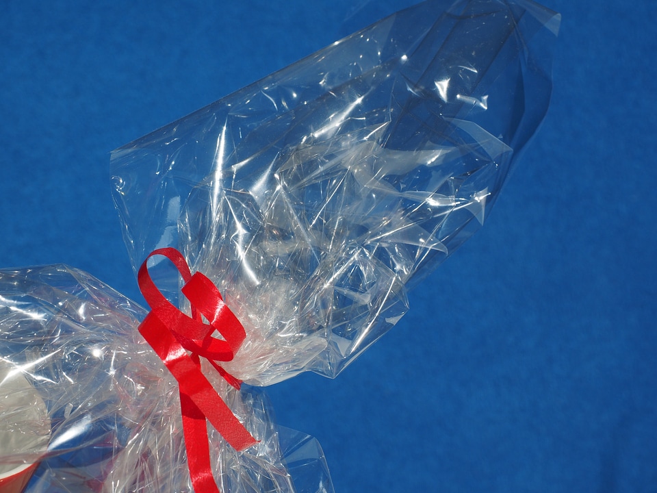 Pack gift ribbon cellulose