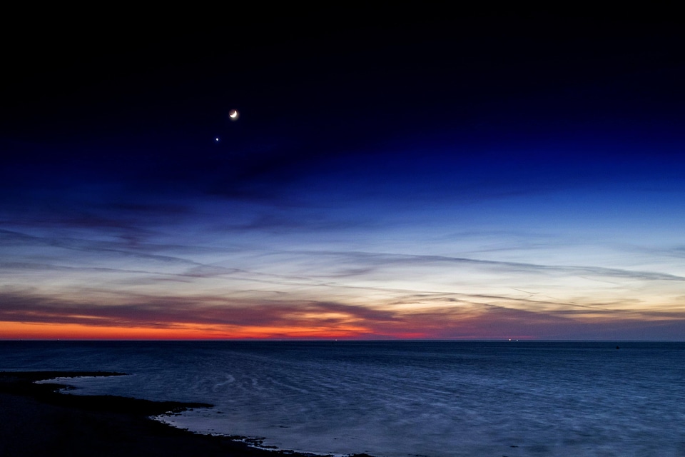 Beach beautiful photo cloud