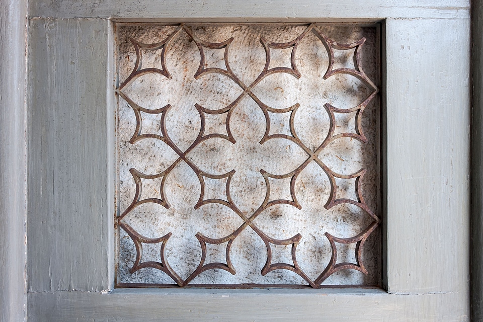 Antique cast iron decoration