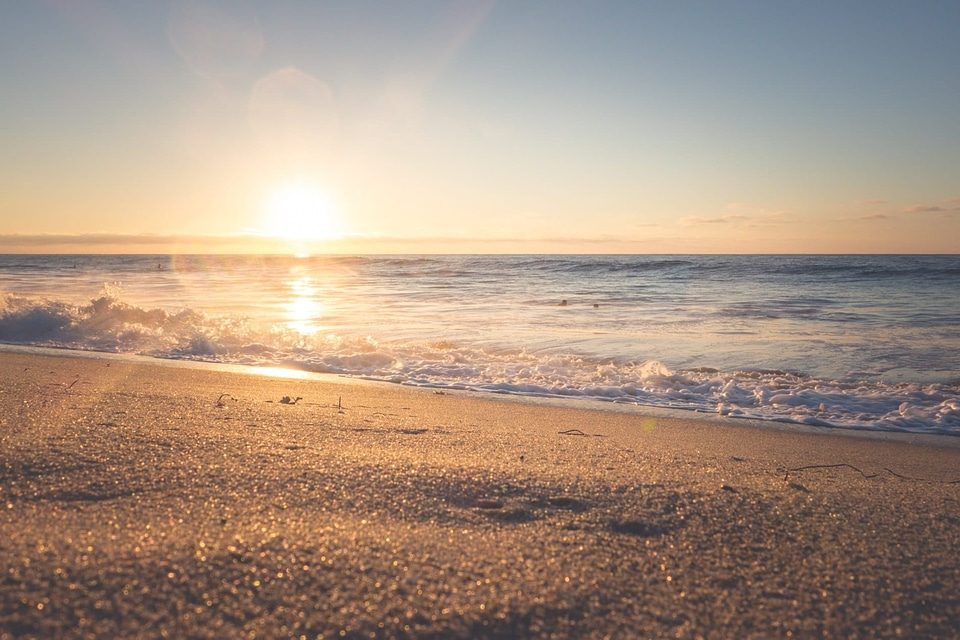 Beach cloud coast photo