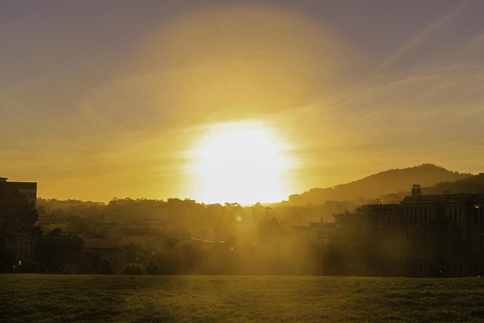 Backlight cloud dawn
