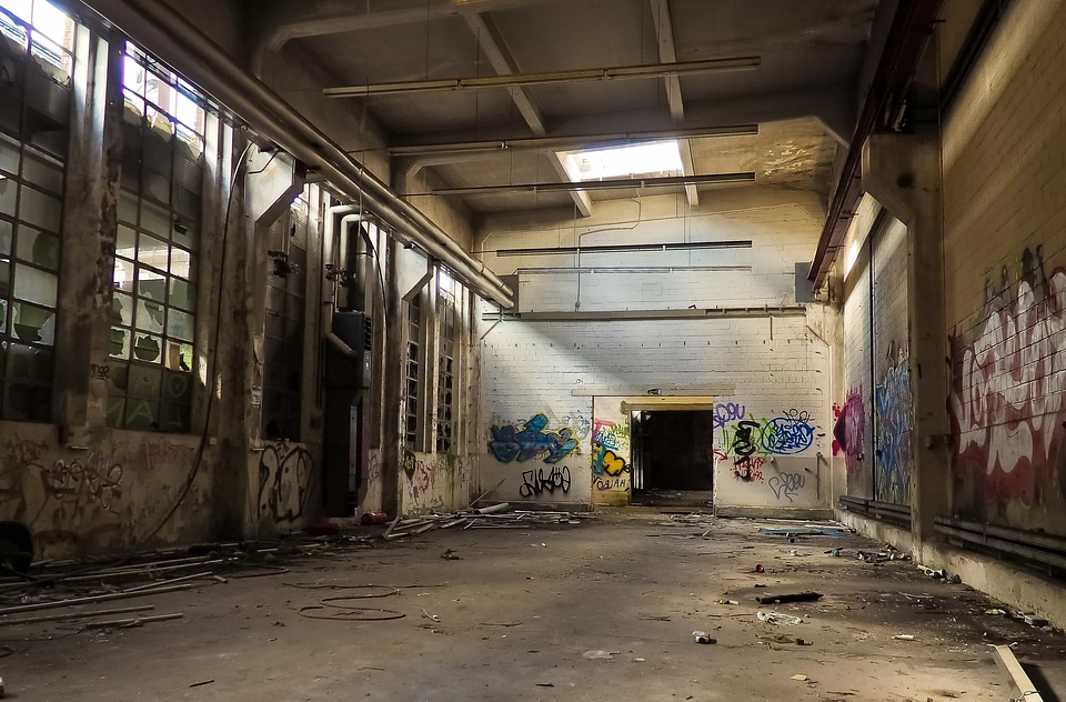 Architecture derelict graffiti