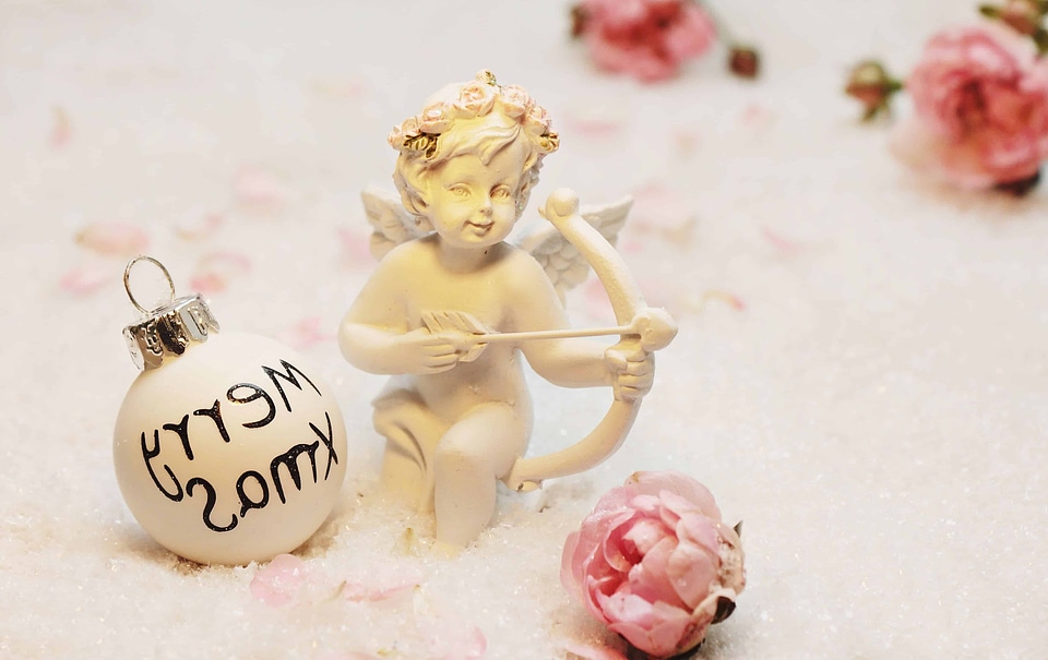 Angel beautiful flowers beautiful photo