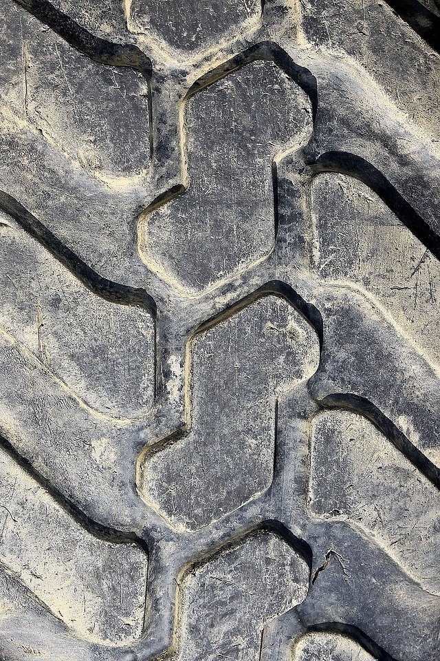 Black material object