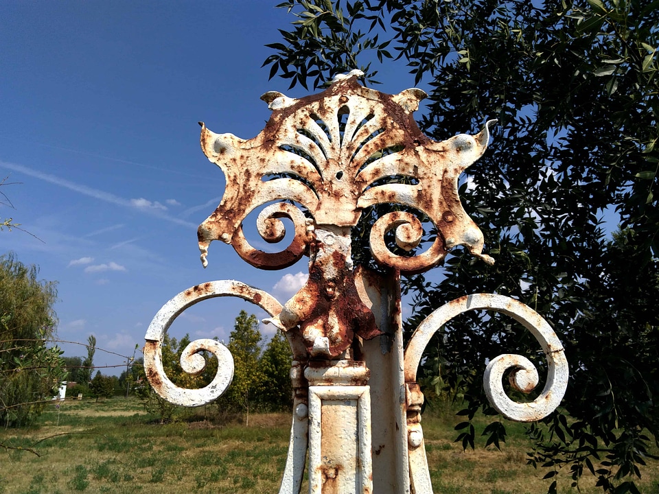 Ancient art blue sky