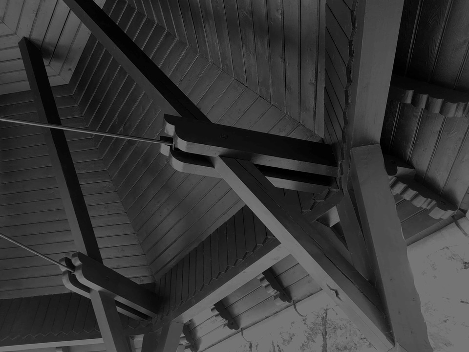 Architecture black black and white