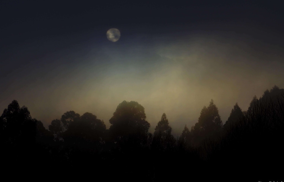 Astronomy backlight cloud