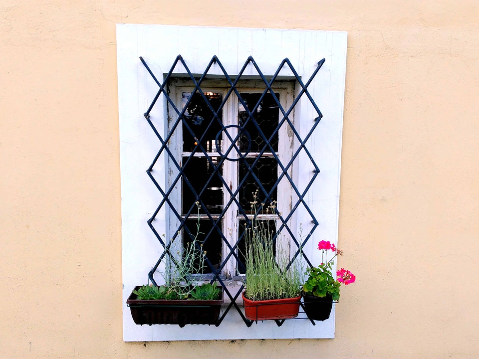 Architecture cast iron door