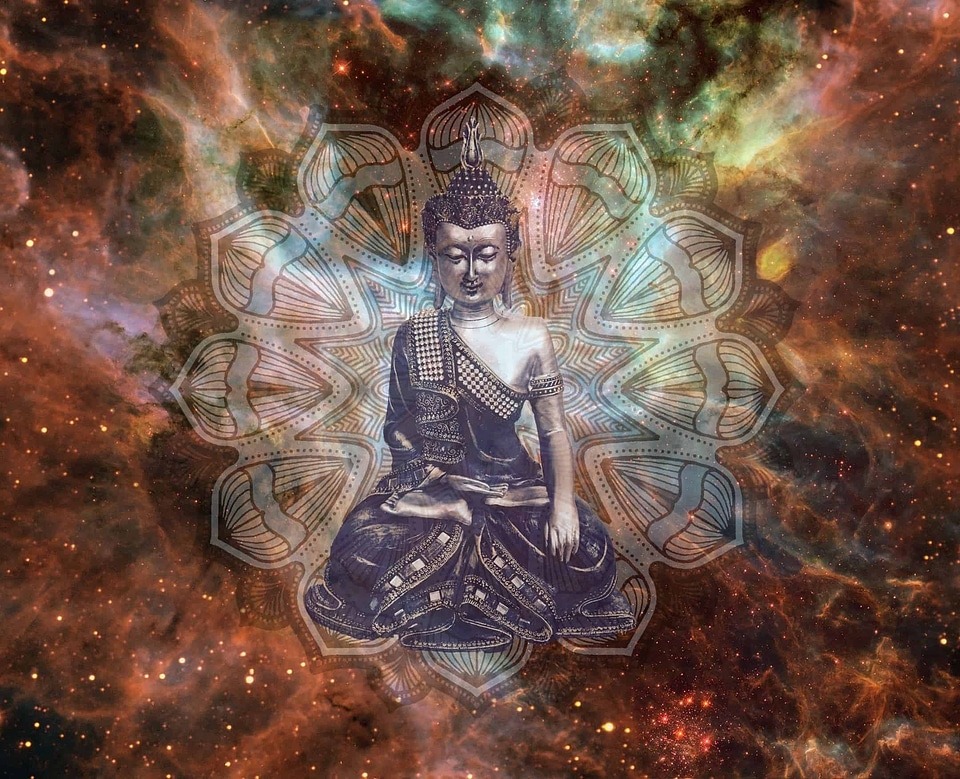 Abstract art Buddha