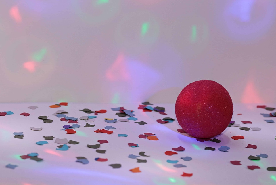 Abstract ball celebration