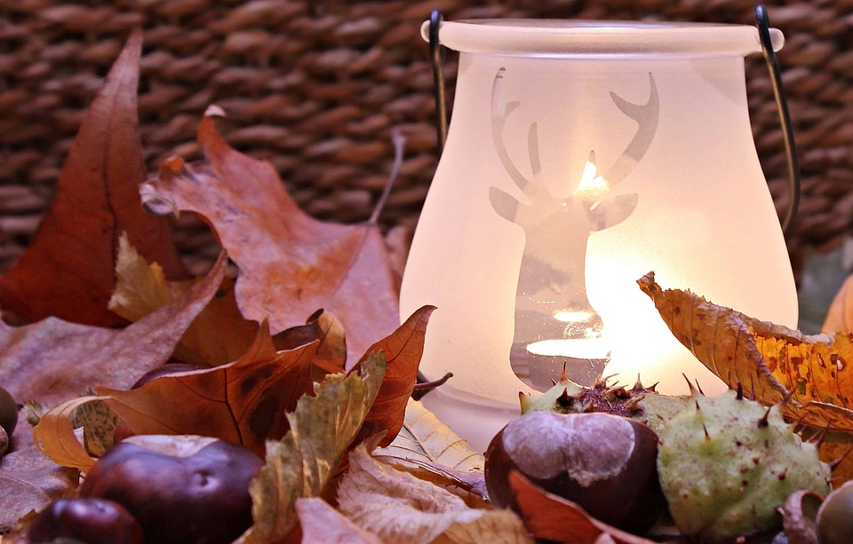 Autumn autumn season candlelight