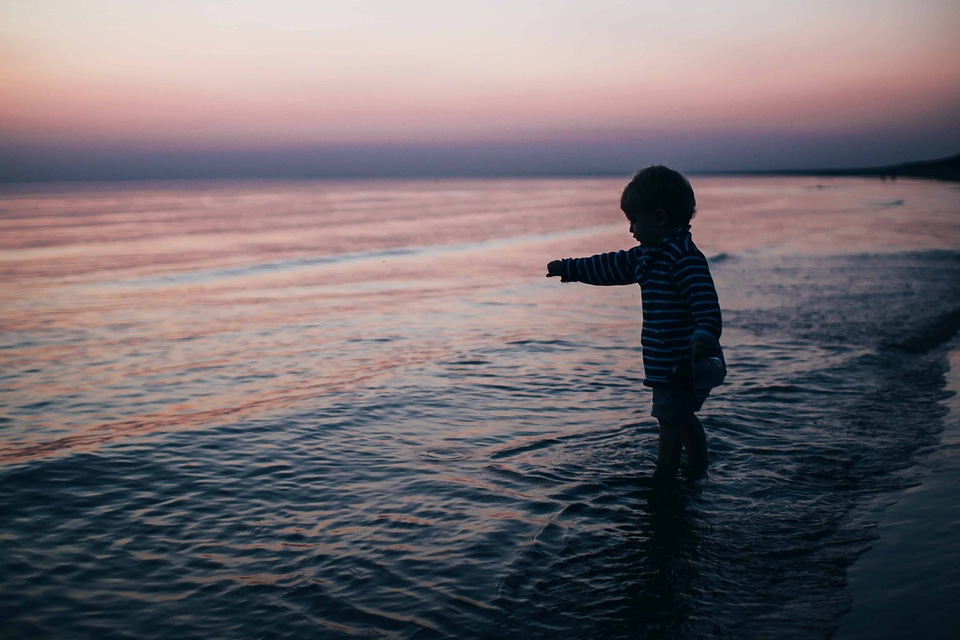 Bay beach child