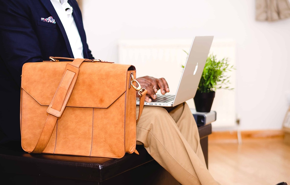 Apple Computer bag businessman
