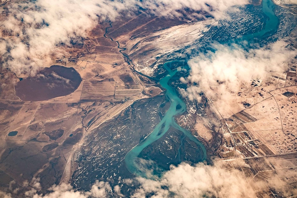 Cloud earth landscape