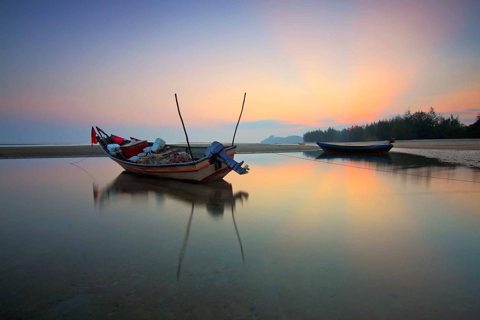 Beach beautiful photo boat