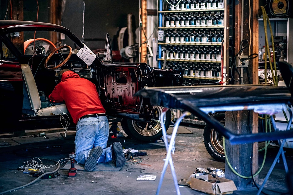 Car factory garage