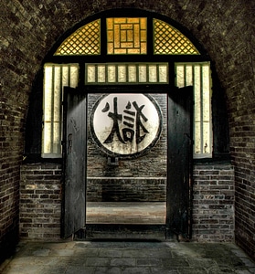 Architecture brick door