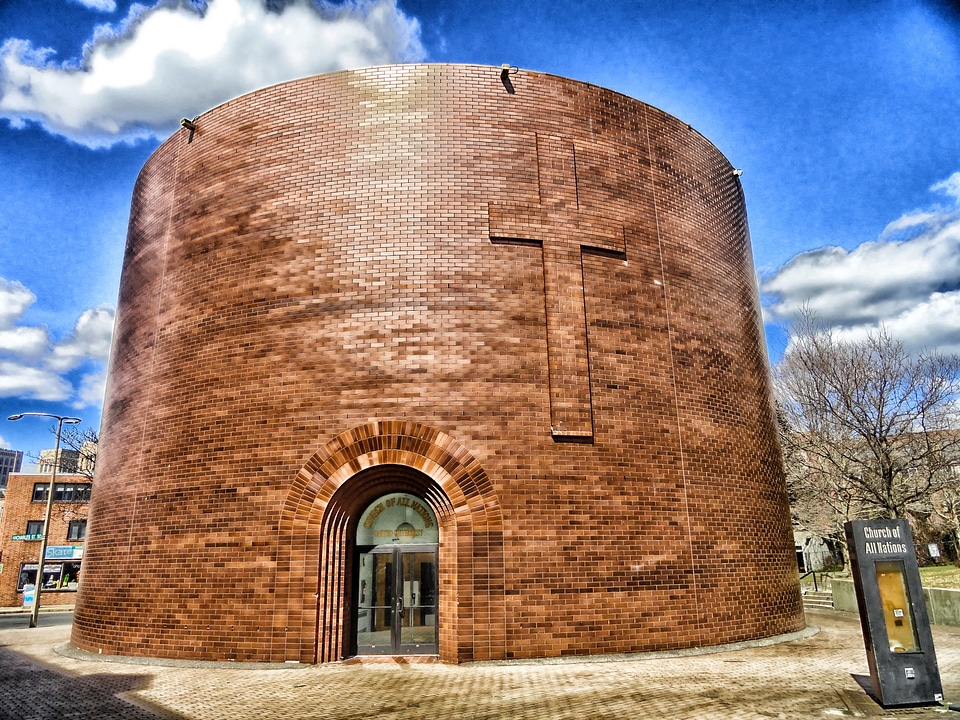 Church of all nations architecture round