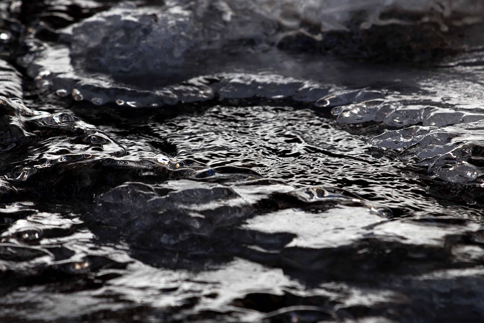 Abstract cold lake