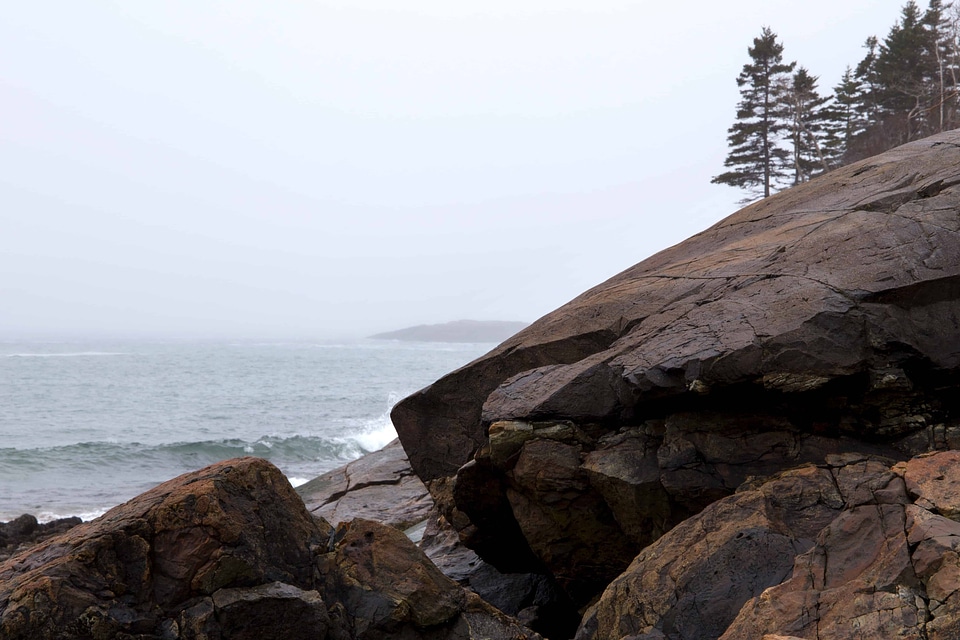 Beach cliff cloud photo