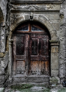 Ancient architecture door photo