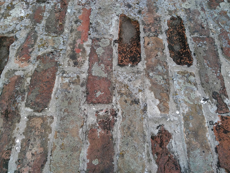 Brick brown cement photo