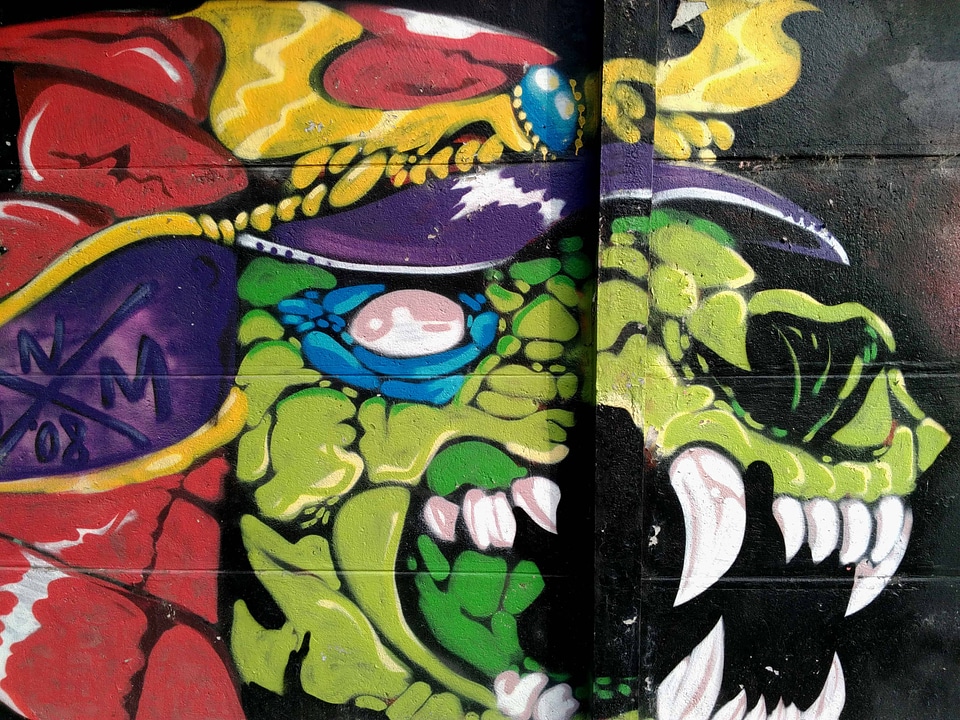 Abstract airbrush art