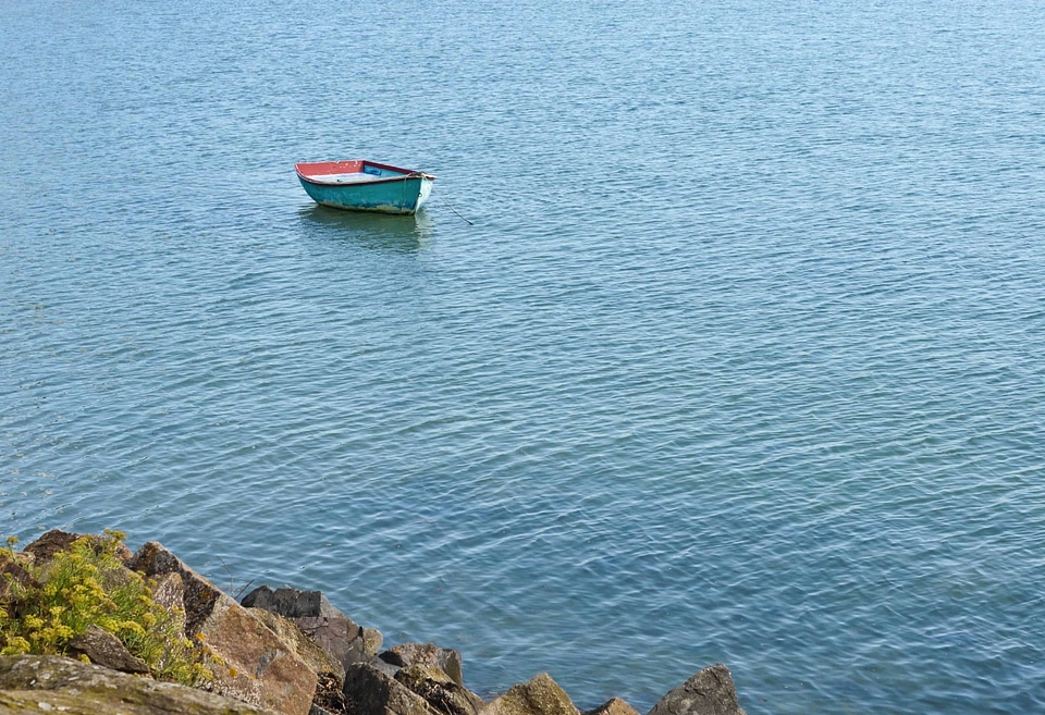 Boat coast lake
