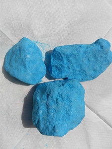 Blue object stone