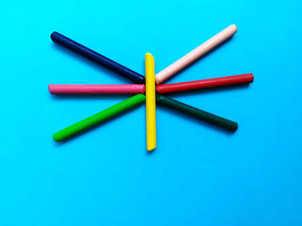 Art beautiful photo crayon