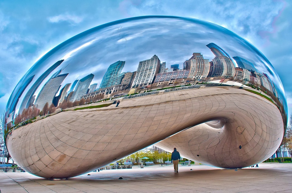 Chicago skyline monument
