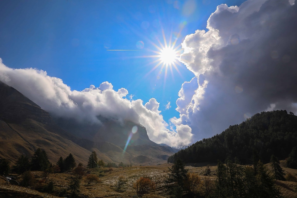 Blue Sky landscape mountain