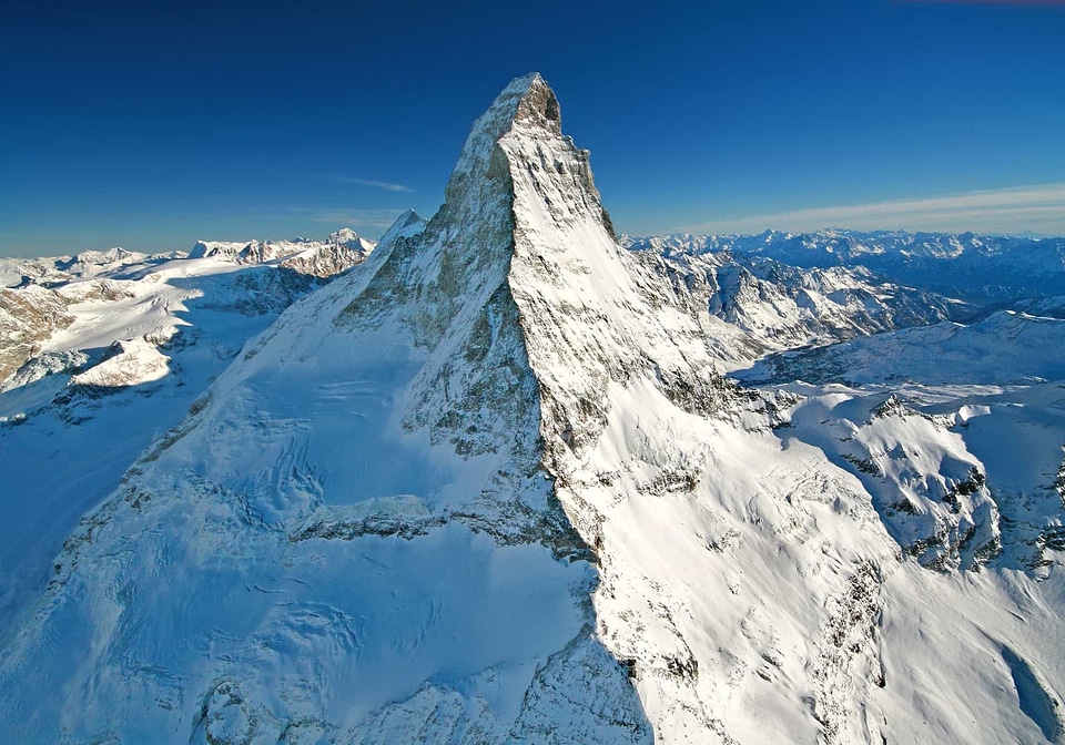 Altitude blue sky climb