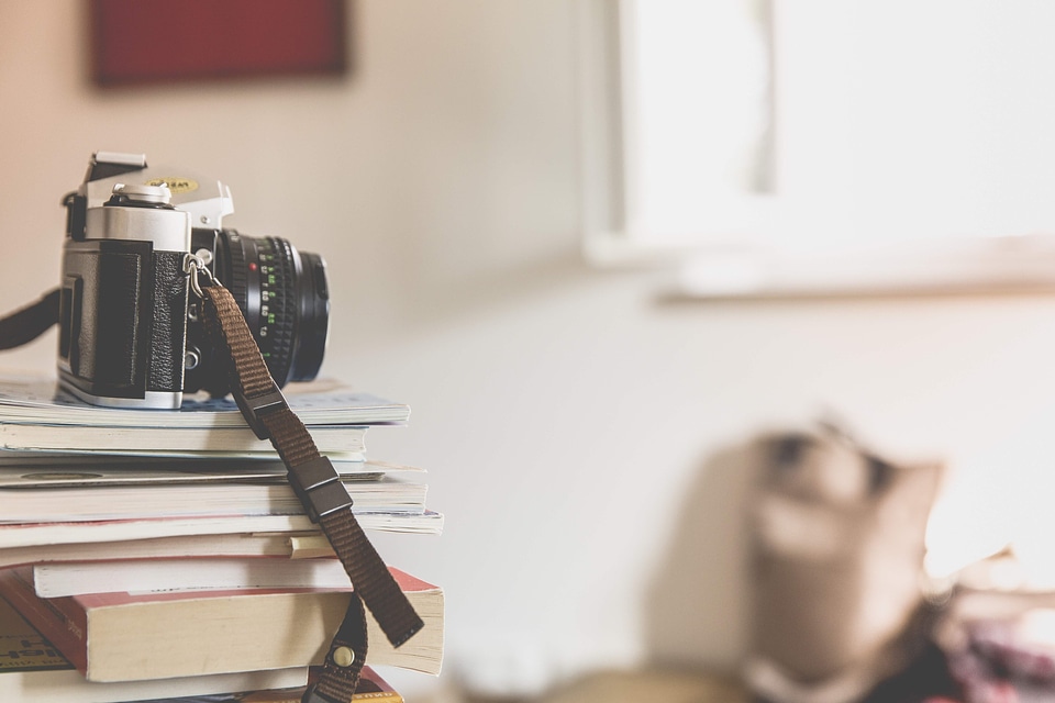 Camera coffee desk
