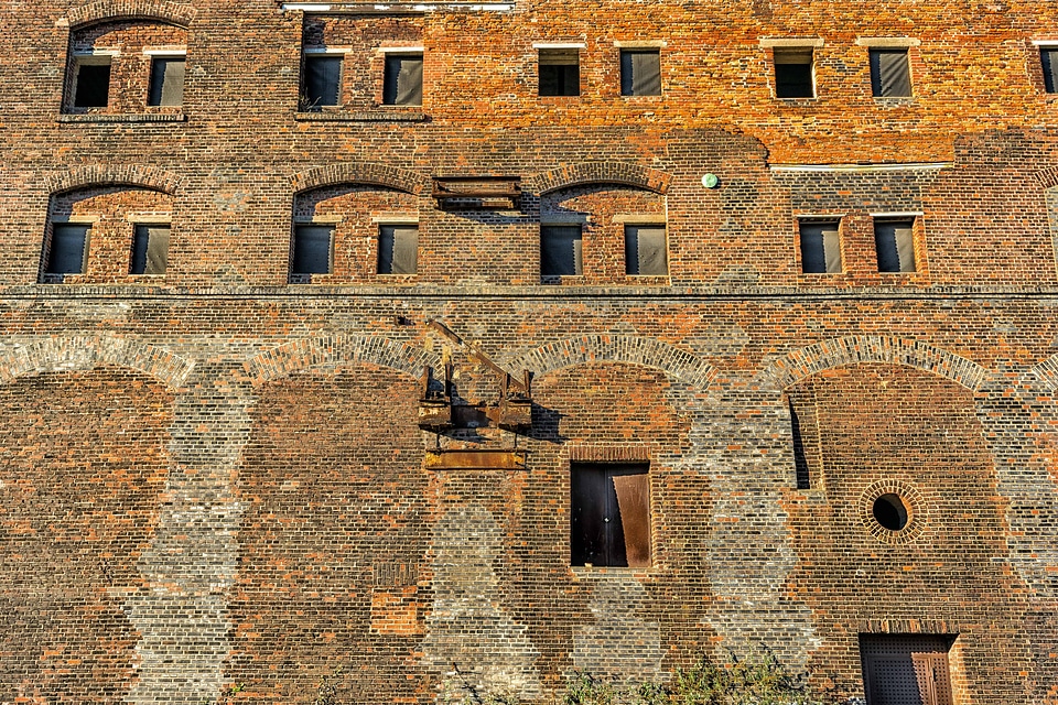 Architecture brick building