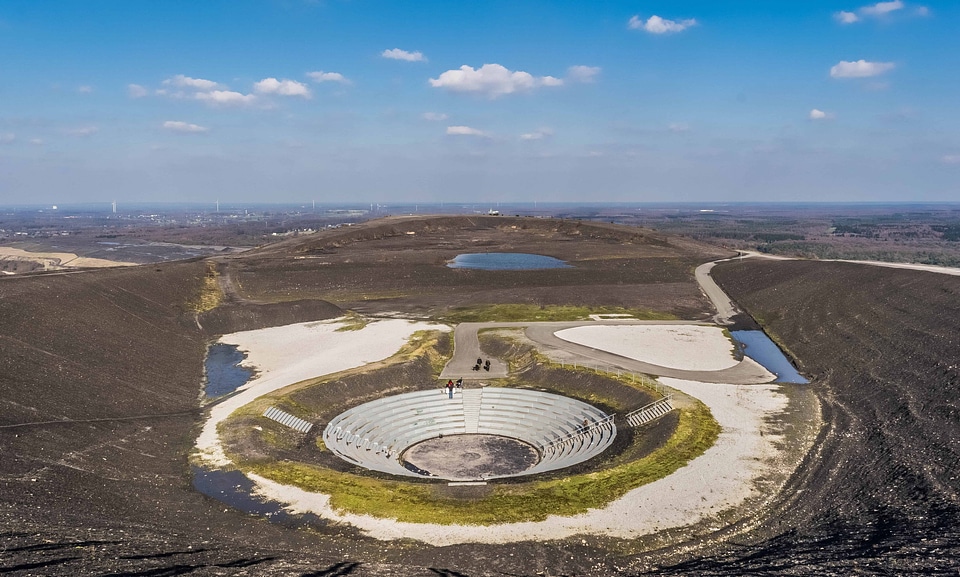 Amphitheater land landscape