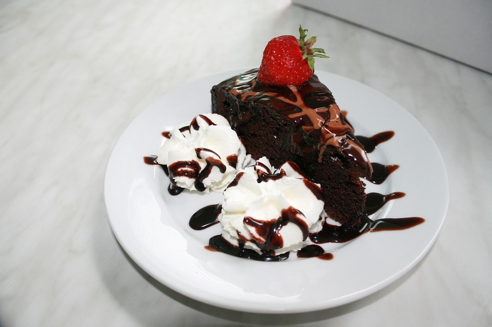 Cake whipped cream pastry shop