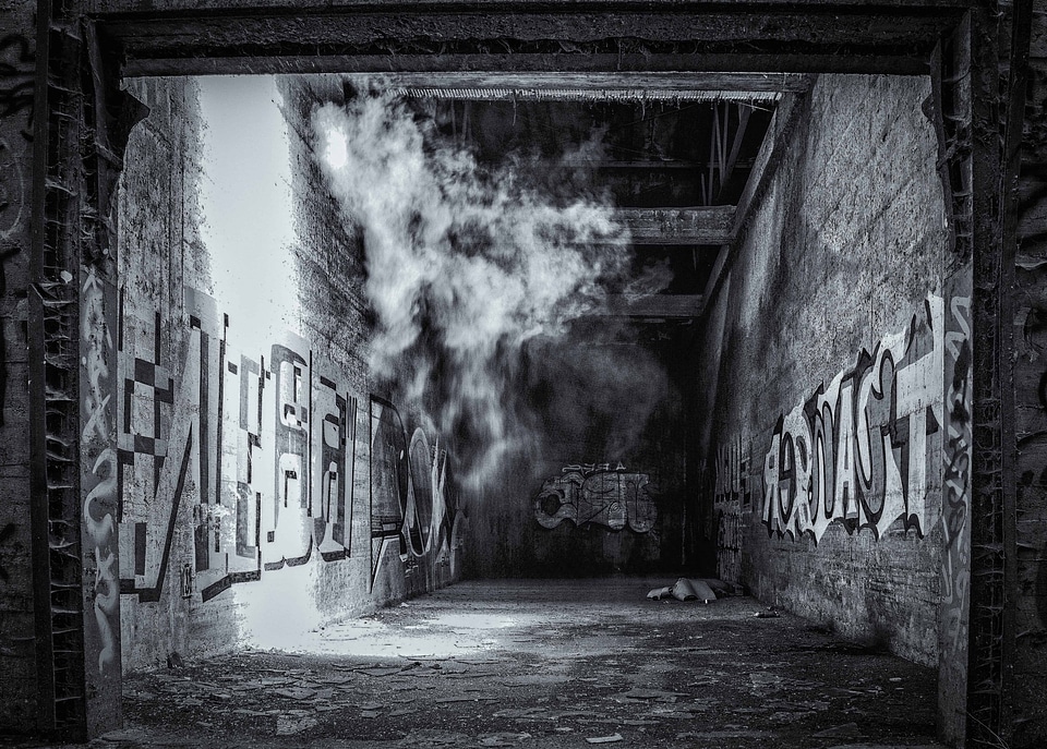 Art black black and white