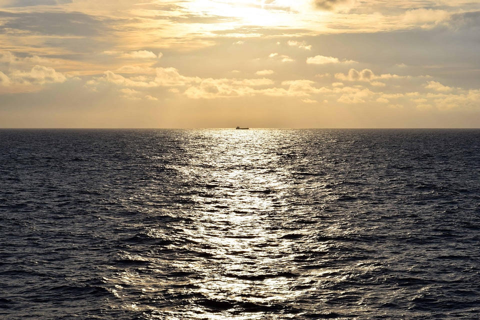 Boat dusk evening