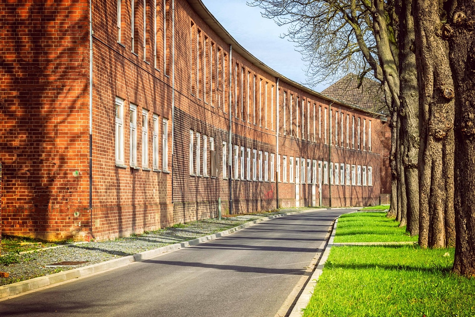 Architecture brick building