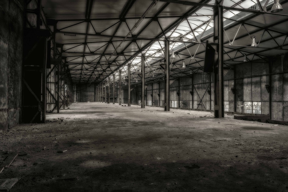 Architecture black black and white